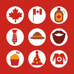 bundle of canadian set icons