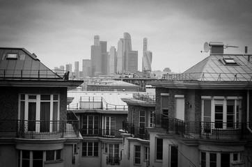 Moscow and its views from different angles observation platform of the Russian Academy of Sciences...