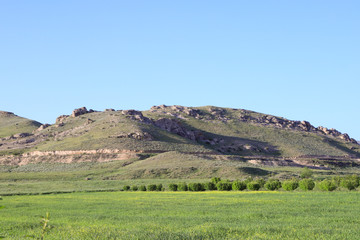 Obraz premium mountain landscape with blue sky