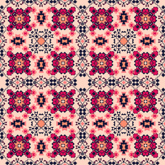 Seamless Tribal Background for Textile Design.