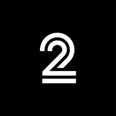 Vector Double Line Alternative Logo Number 2