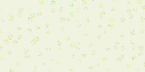 Light multicolor vector natural layout with flowers.