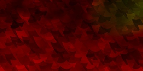 Dark Green, Red vector backdrop with rectangles.