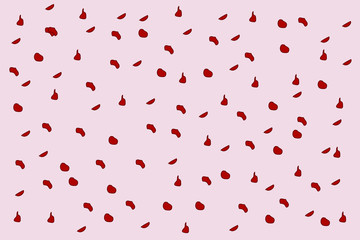 red hearts background