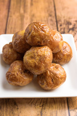 素揚げのジャガイモ