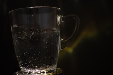 background photo A glass of water with light and shadow abstract beautiful vivid fresh thirsty clean healty refresh