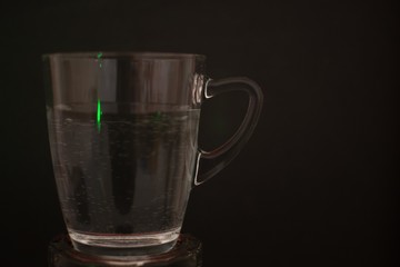 background photo A glass of water with light and shadow abstract beautiful vivid fresh thirsty clean healty refresh