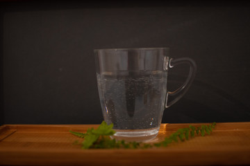 background photo A glass of water with light and shadow abstract beautiful vivid fresh thirsty clean healty refresh