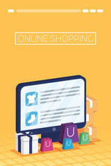 shopping online tech in desktop