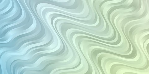 Light Blue, Green vector texture with wry lines. Colorful illustration, which consists of curves. Pattern for commercials, ads.