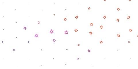 Light pink, red vector texture with disease symbols.