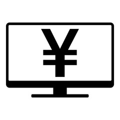 Obraz premium Yen und Monitor