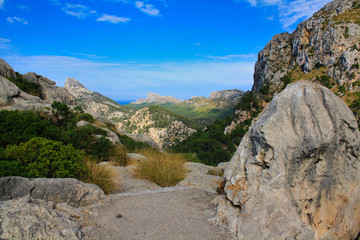 Beautiful view down to the valley