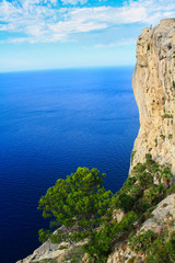 Beautiful cliff at seaside
