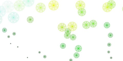 Light Green, Yellow vector layout with circle shapes.
