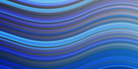 Light BLUE vector background with curves. Colorful illustration in abstract style with bent lines. Pattern for websites, landing pages.