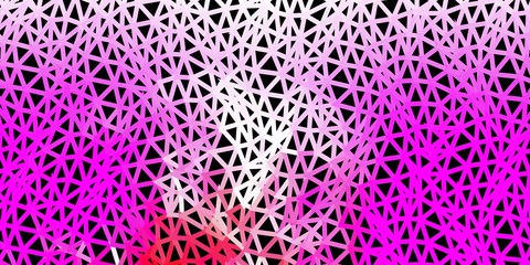 Obraz premium Light purple, pink vector triangle mosaic backdrop.