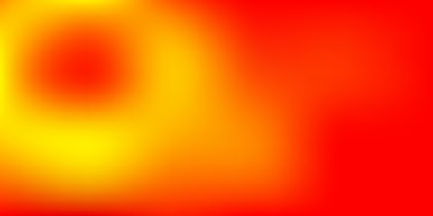 Light Red, Yellow vector blurred background.