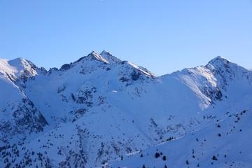 Fototapeta na wymiar Negoiu Peak (2535m) in the Transylvanian Alps, Romania, Europe
