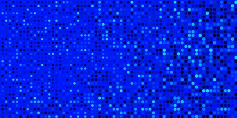 Dark BLUE vector background with bubbles. Glitter abstract illustration with colorful drops. Pattern for websites.