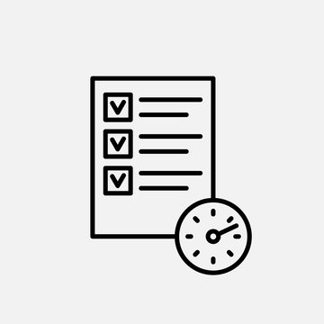 recommend clip art: Planning line icon. Plan and management, checklist symbol. logo. Outline design editable stroke. For yuor design. Stock - Vector illustration.