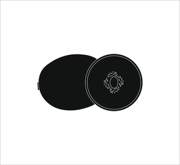 tropical kiwi fruit. illustration for web and mobile design.