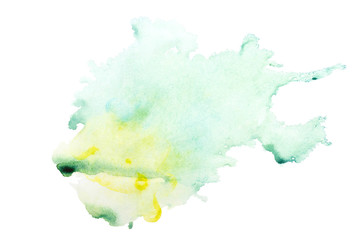 Watercolour creative abstract image on white backdrop - 351565464