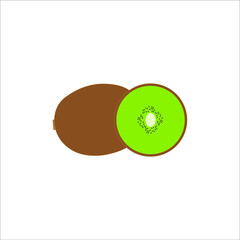 tropical kiwi fruit. illustration for web and mobile design.