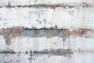 Texture of an old concrete block wall. Textured concrete surface. Material for the design. Background