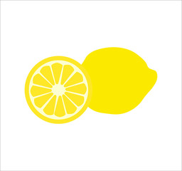 lemon fruit. illustration for web and mobile design.
