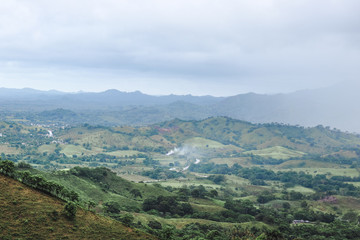 Fototapeta na wymiar foggy landscape from Redonda mountain