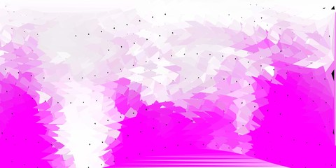 Light purple, pink vector gradient polygon texture.