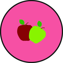 apple fruit. illustration for web and mobile design.