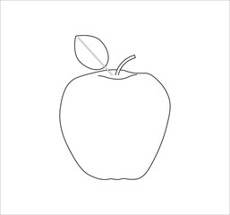 apple fruit. illustration for web and mobile design.