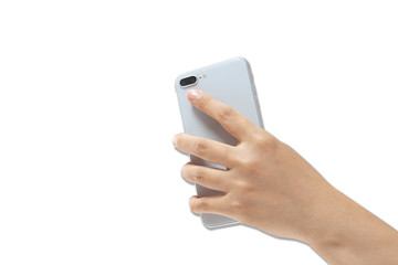 a hand that takes pictures with a cell phone.