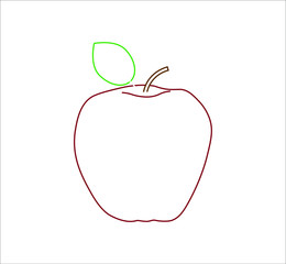apple fruit. illustration for web and mobile design.