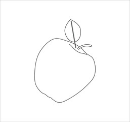 apple fruit. illustration for web and mobile design.