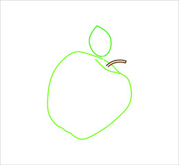 apple fruit. illustration for web and mobile design.