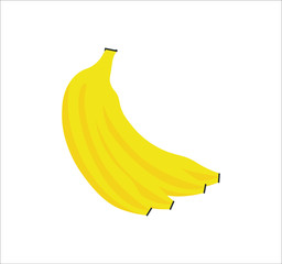 tropical banana fruit. illustration for web and mobile design.