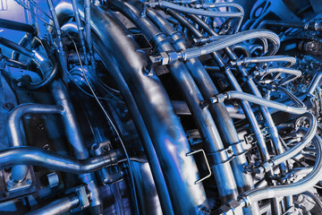 Gas turbine compressor for power generation on the offshore platform of Central oil and gas processing.