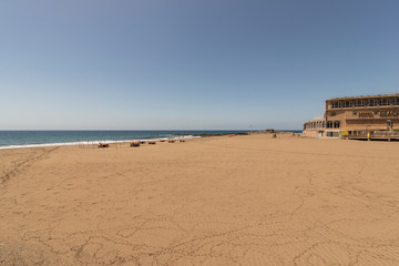 Playa de Sant Agustín en la isla de Gran Canaria, España