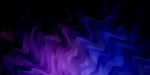 Dark Pink, Blue vector template with wry lines. Abstract gradient illustration with wry lines. Pattern for websites, landing pages.