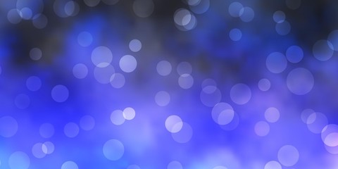 Dark Pink, Blue vector backdrop with dots. Modern abstract illustration with colorful circle shapes. Design for your commercials.