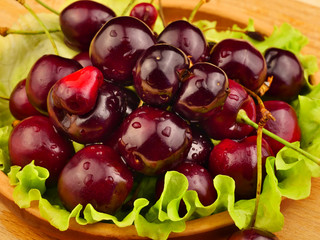 cherries on a plate