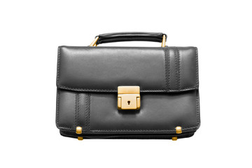 Leather handbag isolated