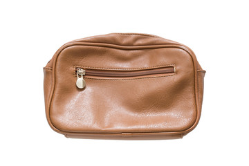 Leather bag isolated