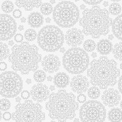 Pattern - lacy snowflakes (filigree seamless)
