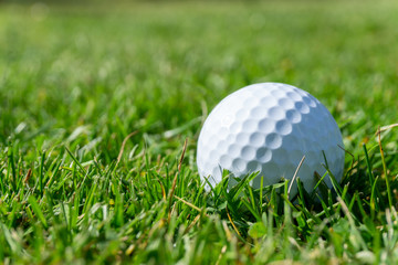 golf ball on green