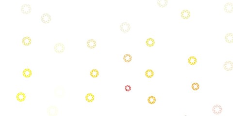 Light green, red vector layout with circle shapes.