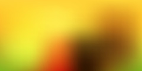 Dark Green, Yellow vector gradient blur layout.